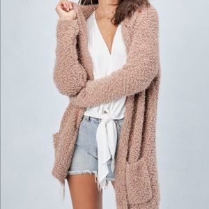 Fuzzy cardigan